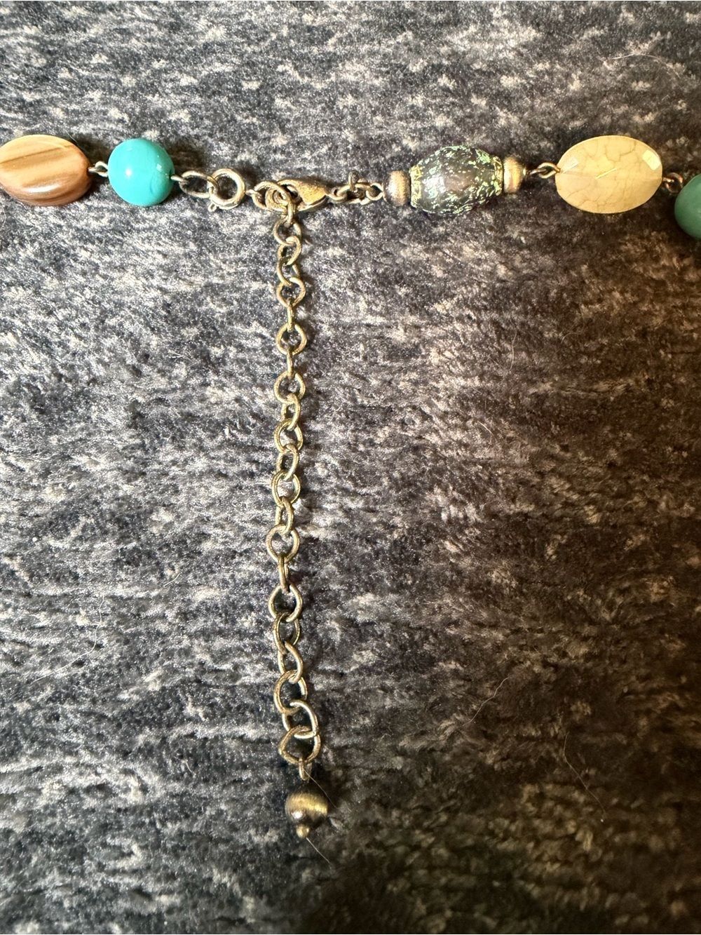Premier Designs Double Layer Turquoise Beaded Statement Necklace Boho Southwest - Picture 2 of 7
